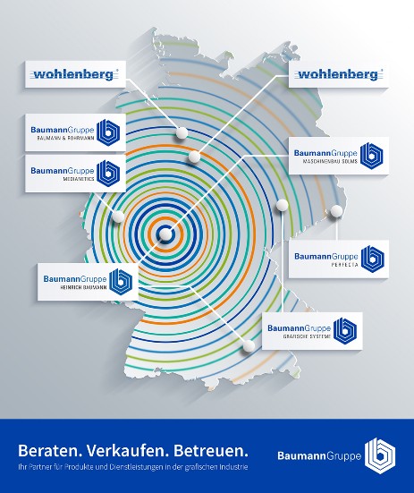 Baumann Gruppe map company locations
