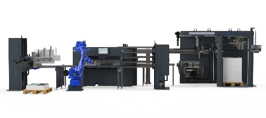 Fully automated jogging and cutting system for commercial printing